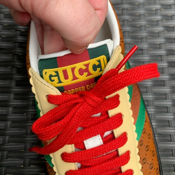 Authentic Gucci X Dapper Dan Leather Sneaker - Picture 12 of 14